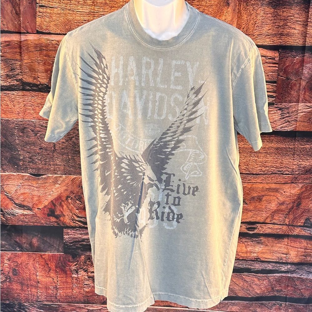 Harley-Davidson Eagle Graphic Tee in Gray